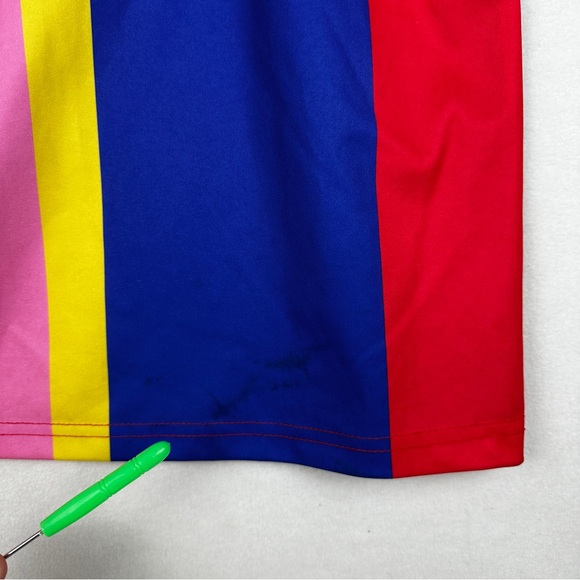 Odd Culture Cool Bear Tee Shirt Men's Size XL Multicolor Color block Y2K Retro - Picture 12 of 16